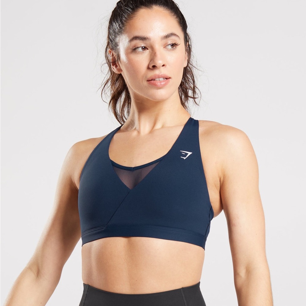 Gymshark CROSSOVER SPORTS BRA Black Sports Bra